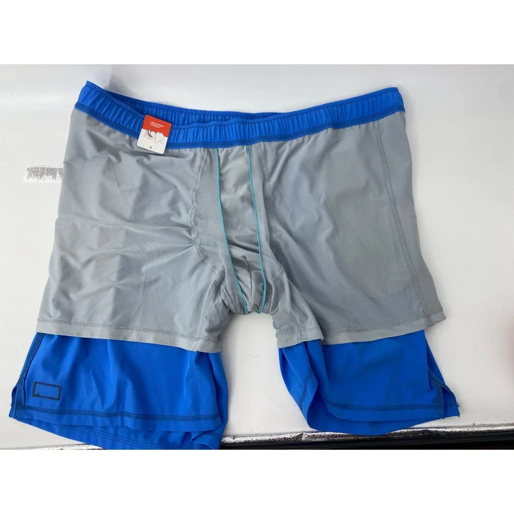 SAXX Swim Trunk Shorts Men 2XL Blue Oh Buoy 2N1 Volley 7